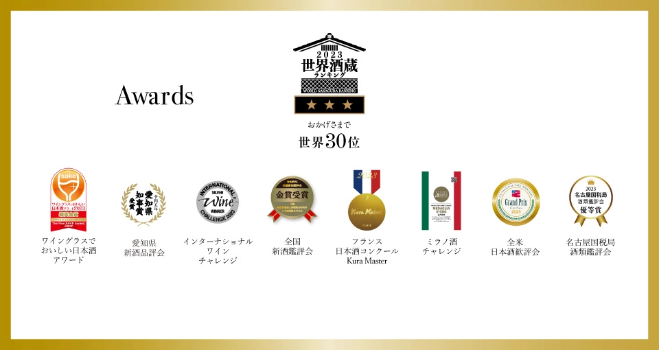 鶴見酒造は2023年の世界酒蔵ランキングで世界30位を獲得しました。
